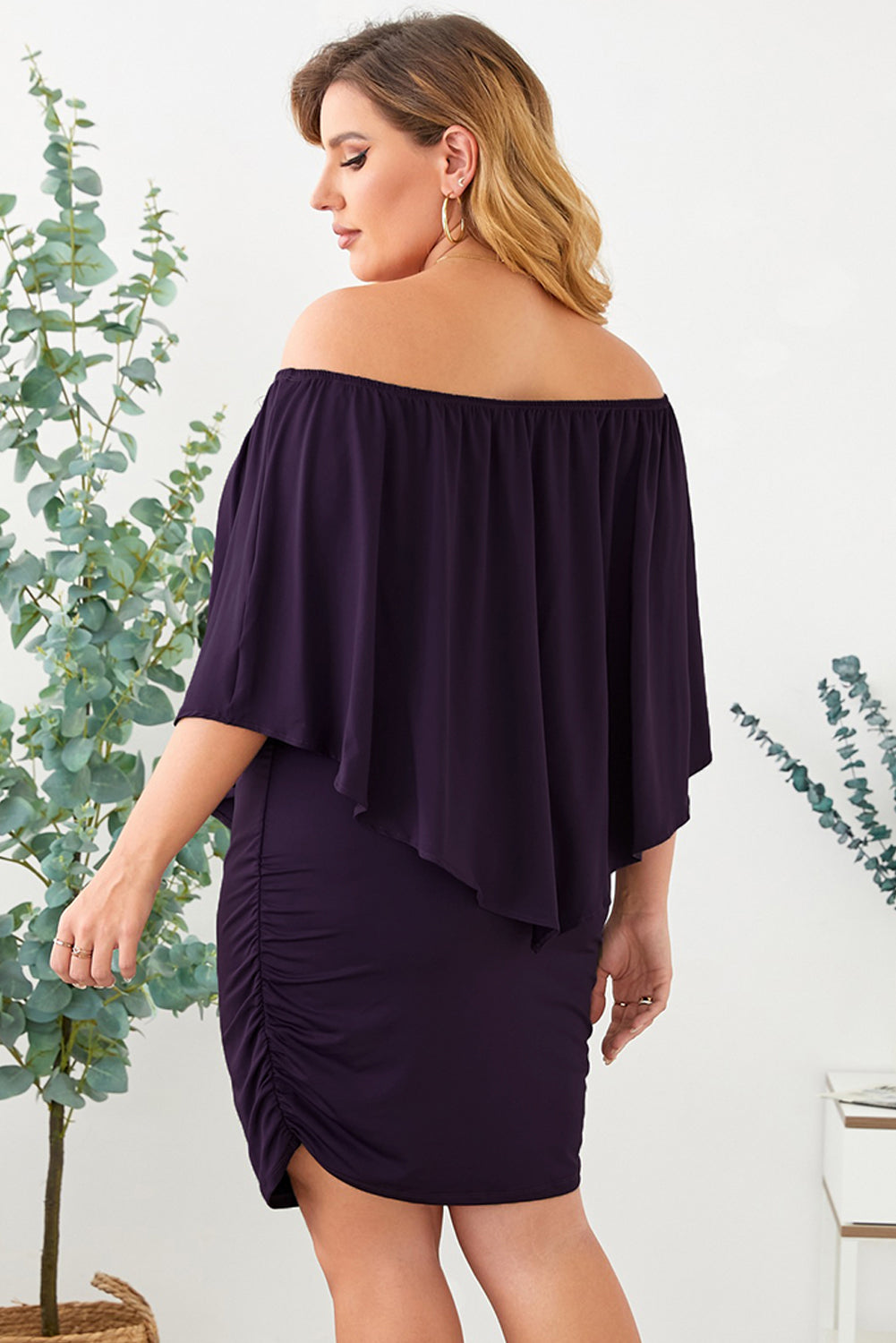 Plus size Dressing Layered Fiery Red Mini Poncho Dress by Wild and Free Boutique