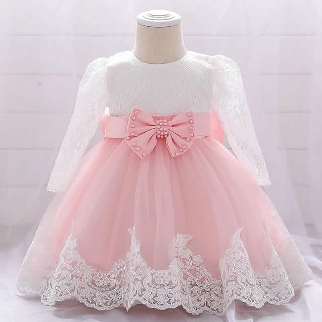 Baby Girls' Basic Christening Floral Dress by DailySale