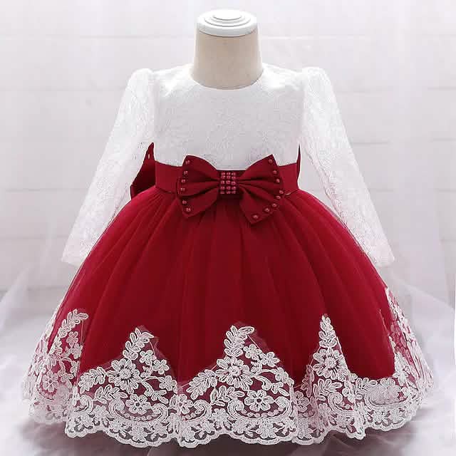 Baby Girls' Basic Christening Floral Dress by DailySale
