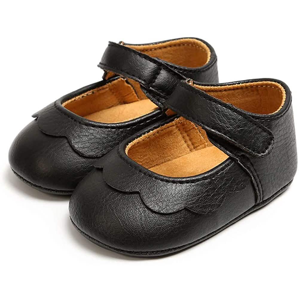 Baby Girls Mary Jane Flats Non-Slip Toddler First Walkers Princess Dress Shoes by DailySale