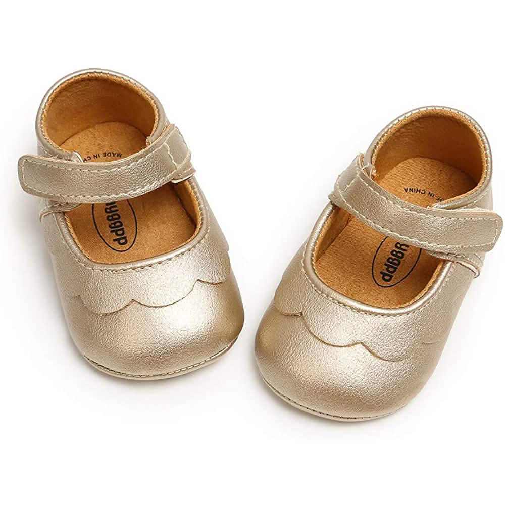 Baby Girls Mary Jane Flats Non-Slip Toddler First Walkers Princess Dress Shoes by DailySale