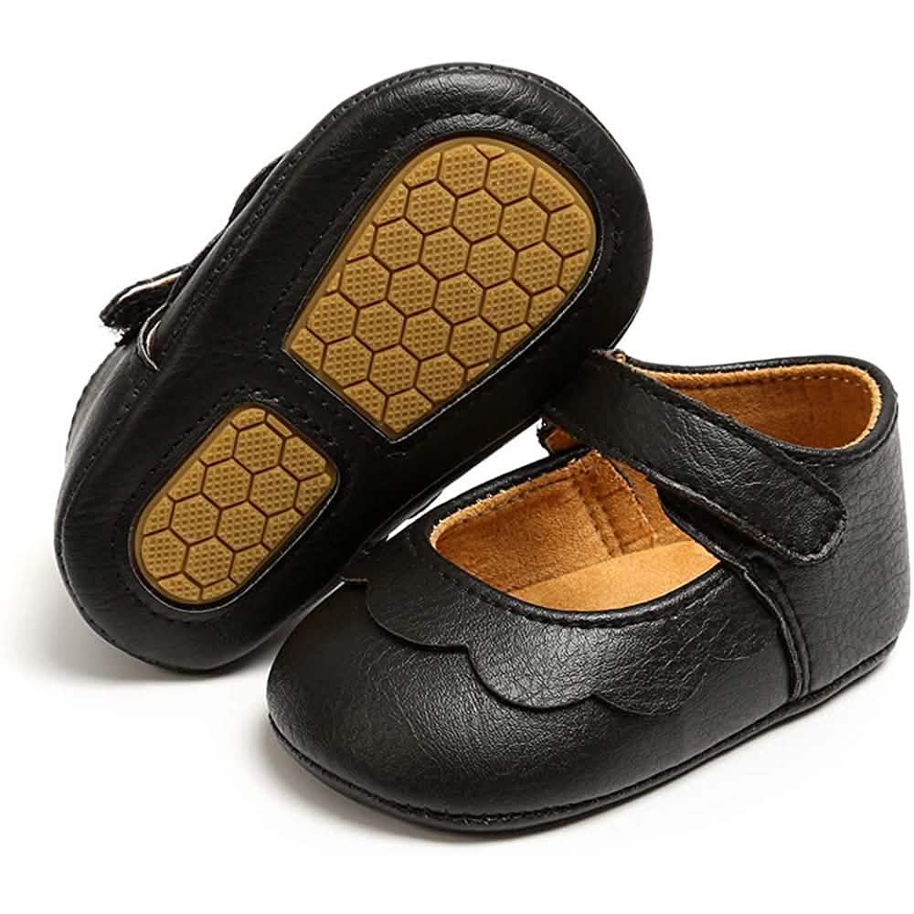 Baby Girls Mary Jane Flats Non-Slip Toddler First Walkers Princess Dress Shoes by DailySale