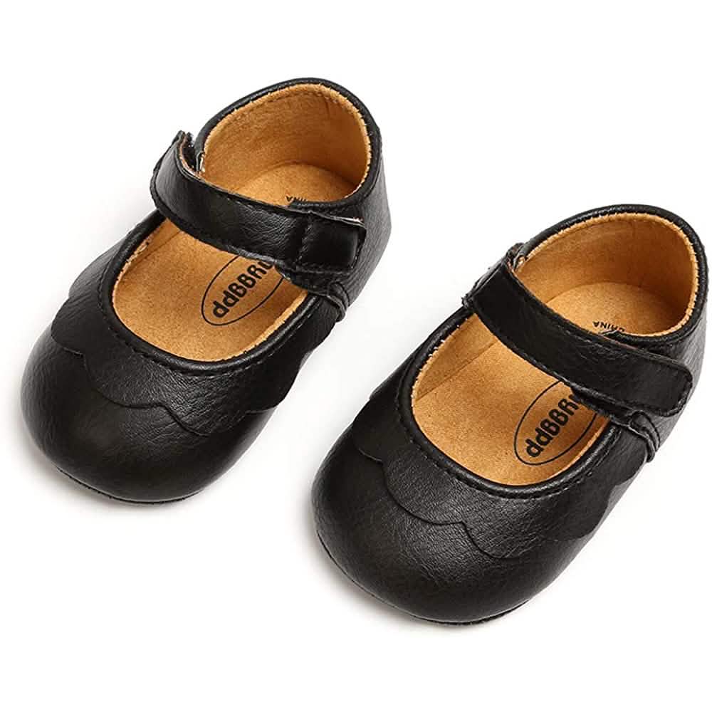Baby Girls Mary Jane Flats Non-Slip Toddler First Walkers Princess Dress Shoes by DailySale