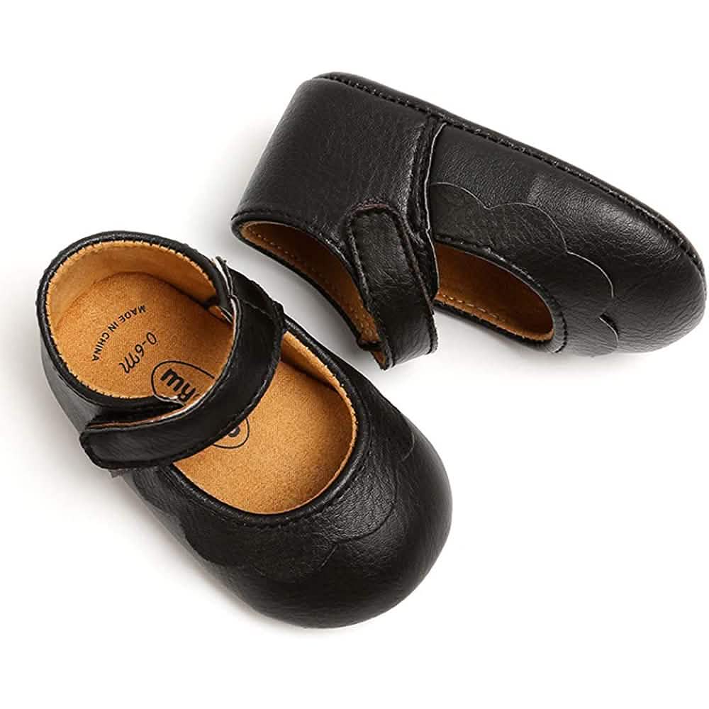Baby Girls Mary Jane Flats Non-Slip Toddler First Walkers Princess Dress Shoes by DailySale