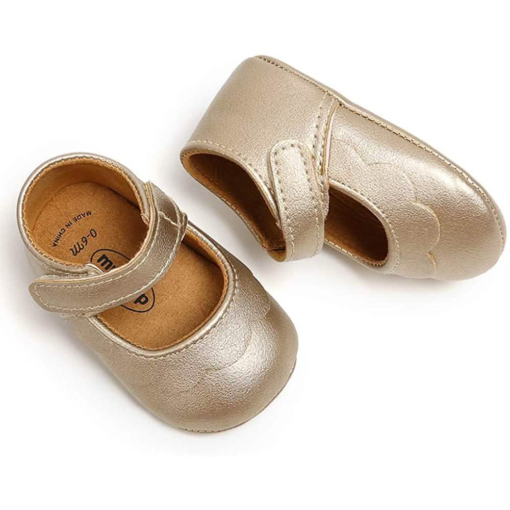 Baby Girls Mary Jane Flats Non-Slip Toddler First Walkers Princess Dress Shoes by DailySale