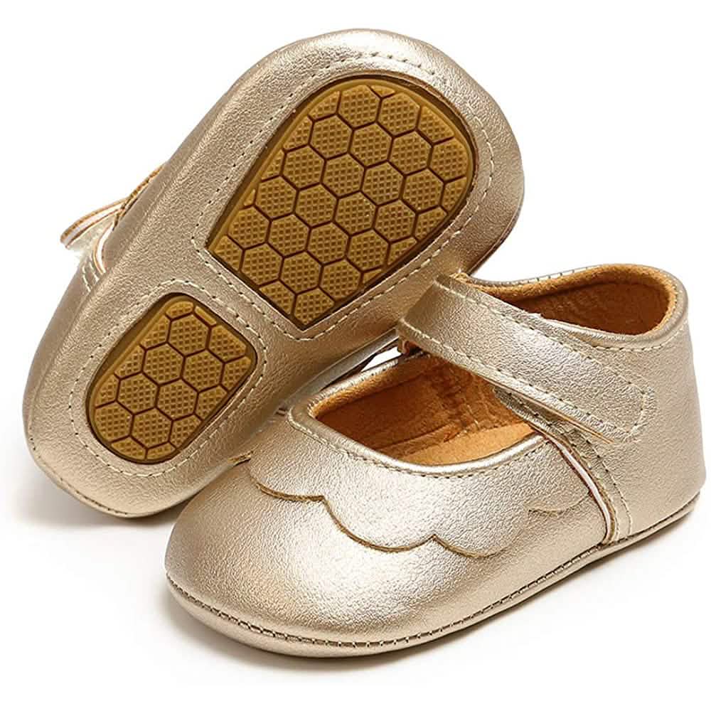 Baby Girls Mary Jane Flats Non-Slip Toddler First Walkers Princess Dress Shoes by DailySale