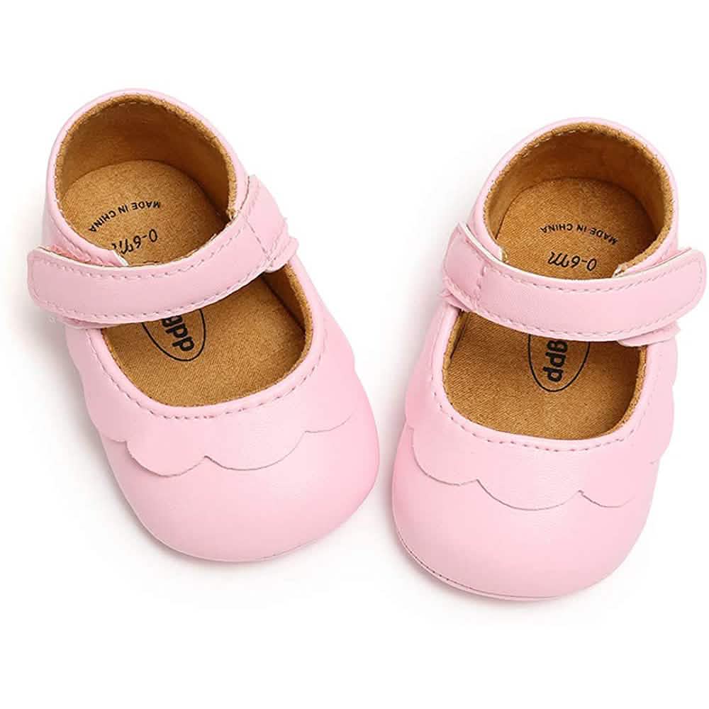 Baby Girls Mary Jane Flats Non-Slip Toddler First Walkers Princess Dress Shoes by DailySale