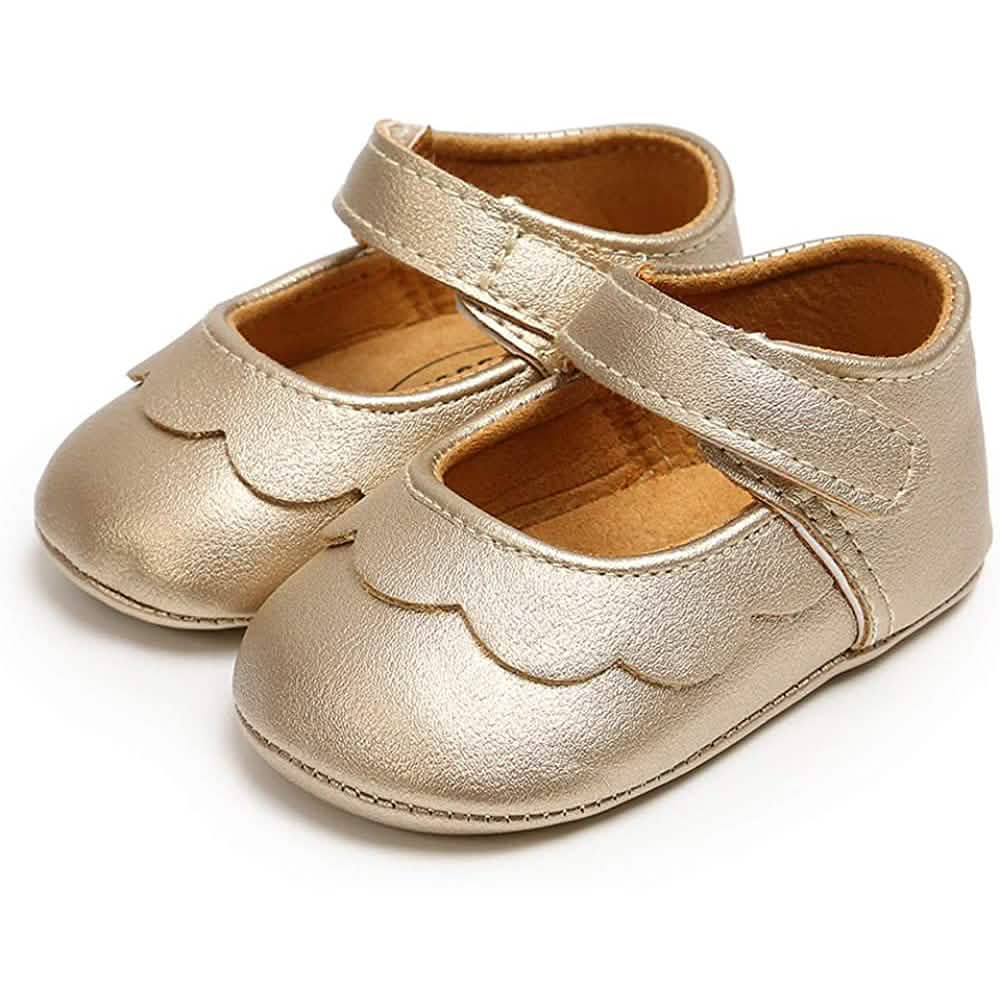 Baby Girls Mary Jane Flats Non-Slip Toddler First Walkers Princess Dress Shoes by DailySale