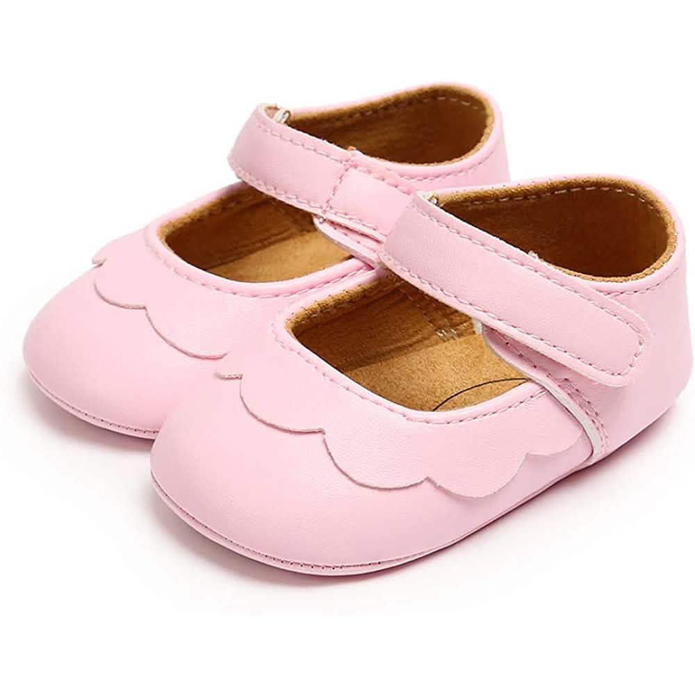Baby Girls Mary Jane Flats Non-Slip Toddler First Walkers Princess Dress Shoes by DailySale