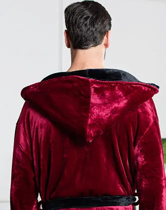 Men’s Robe with Hood – Ultra-Soft Plush Comfort for Everyday Use by Lotus Linen