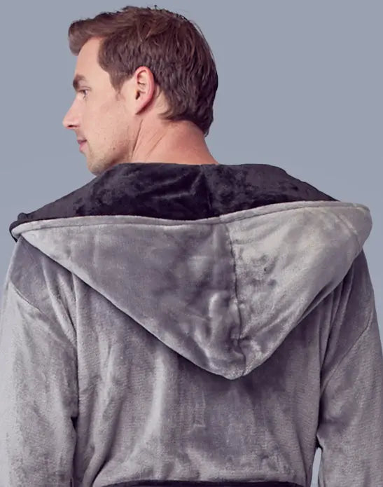 Men’s Robe with Hood – Ultra-Soft Plush Comfort for Everyday Use by Lotus Linen