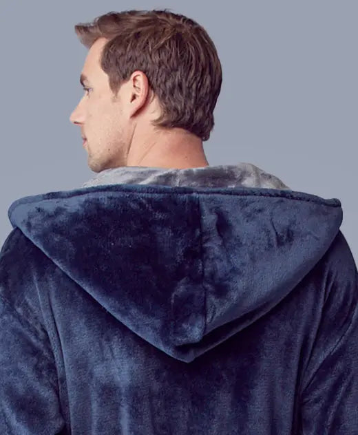 Men’s Robe with Hood – Ultra-Soft Plush Comfort for Everyday Use by Lotus Linen