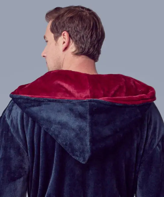 Men’s Robe with Hood – Ultra-Soft Plush Comfort for Everyday Use by Lotus Linen