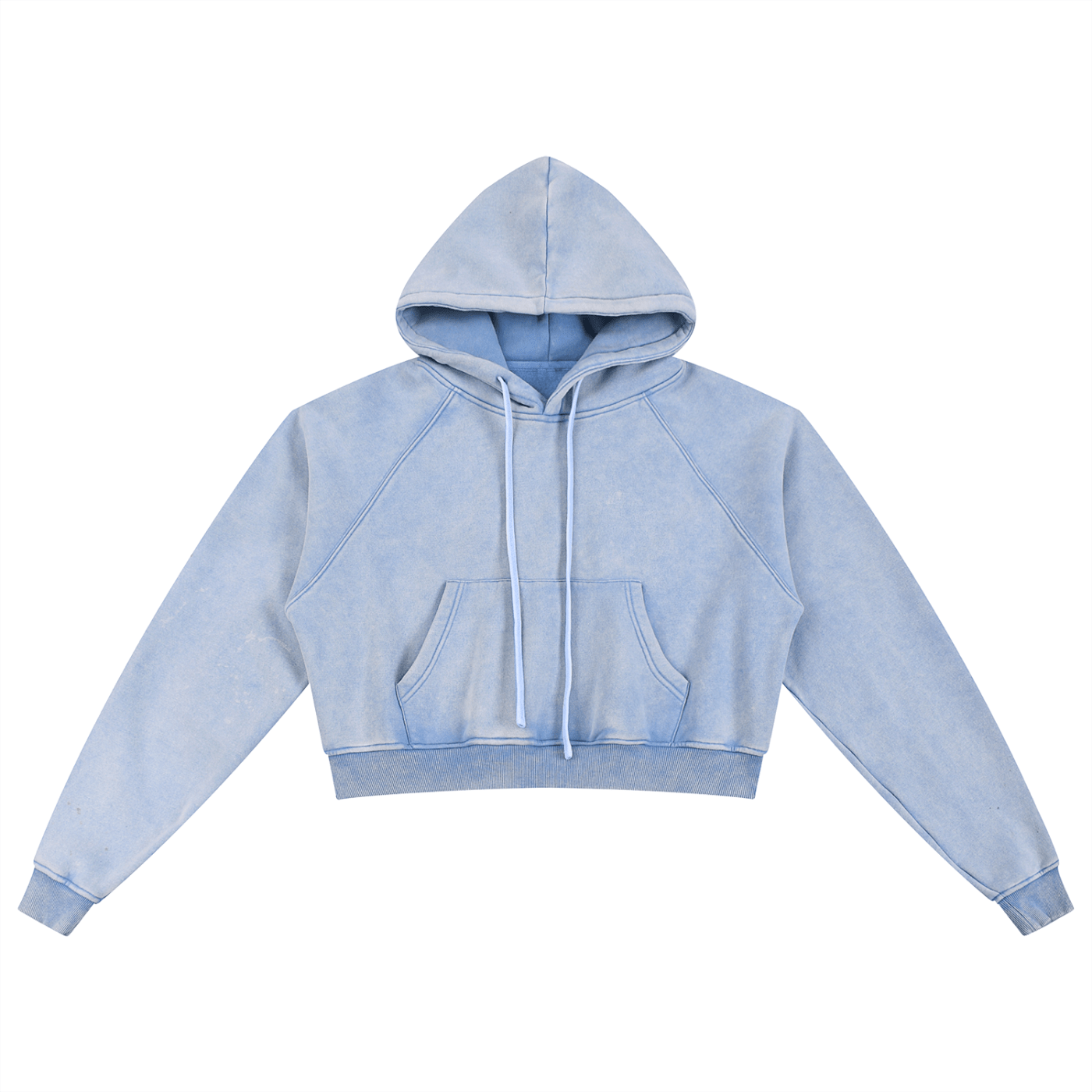 Basic B Grunge Wash Cropped Hoodie by Goth Cloth Co.