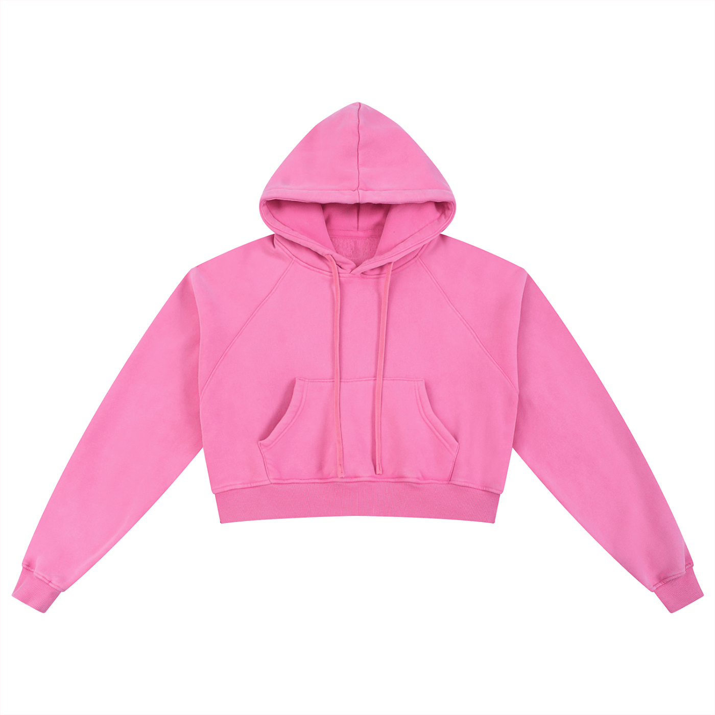 Basic B Grunge Wash Cropped Hoodie by Goth Cloth Co.