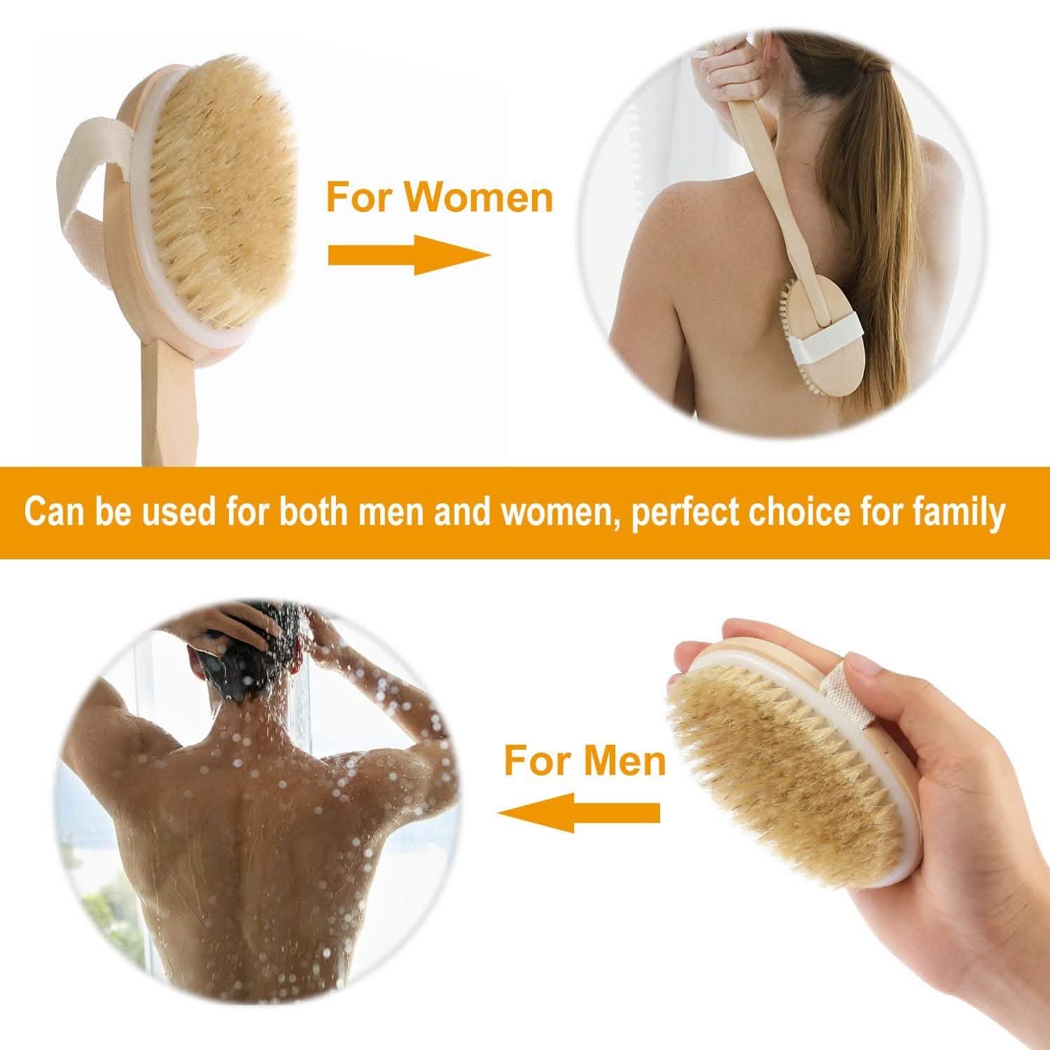 Bath Brush 15" Shower Body Back Scrubber by DailySale