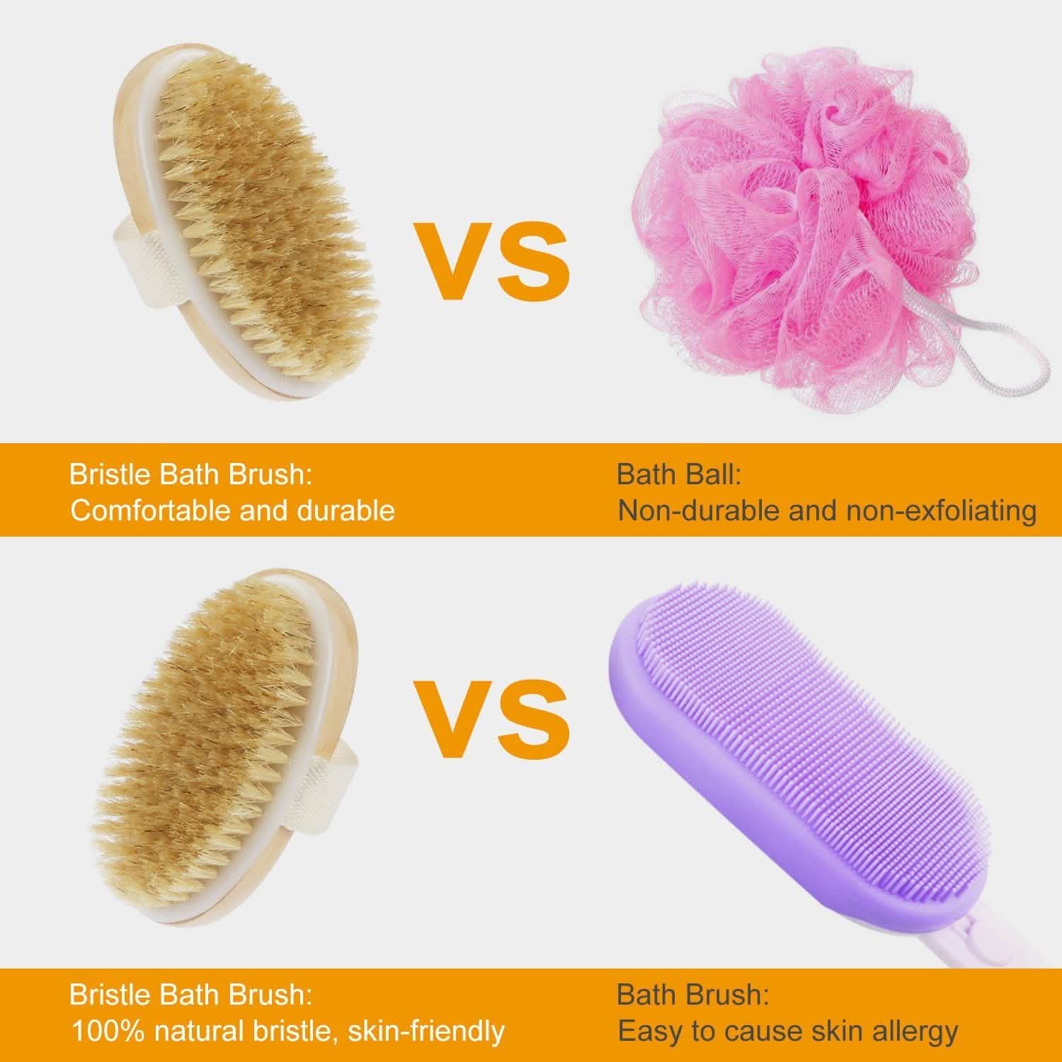 Bath Brush 15" Shower Body Back Scrubber by DailySale
