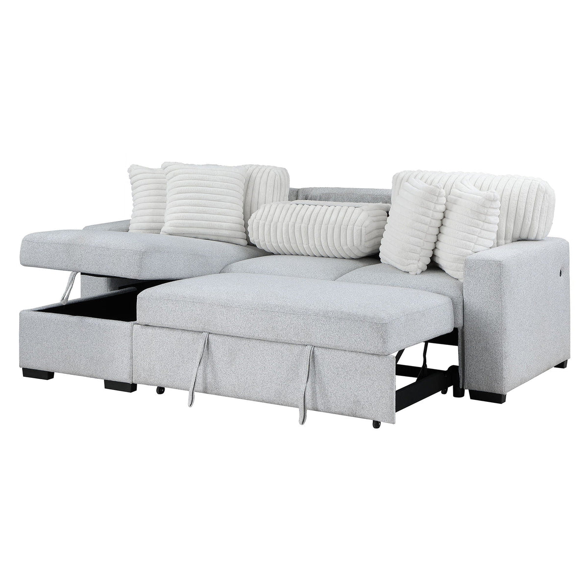 Ford - Reversible Pull Out Sofa Bed - Light Gray by Unique Piece Furniture