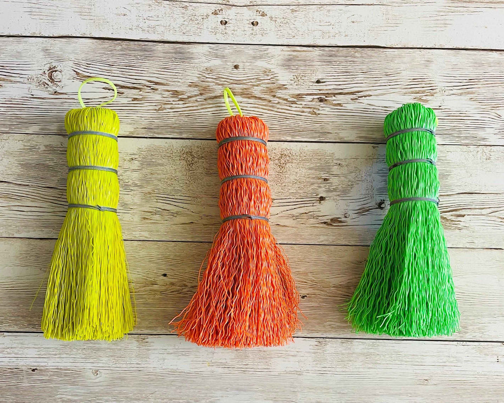 3x Mexican Plastic Brush Scrubber 3 Escobetas de Plastico