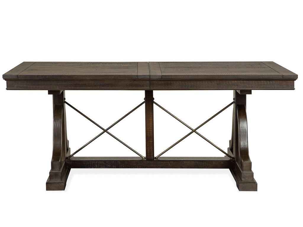 Westley Falls - Trestle Dining Table - Graphite by Unique Piece Furniture
