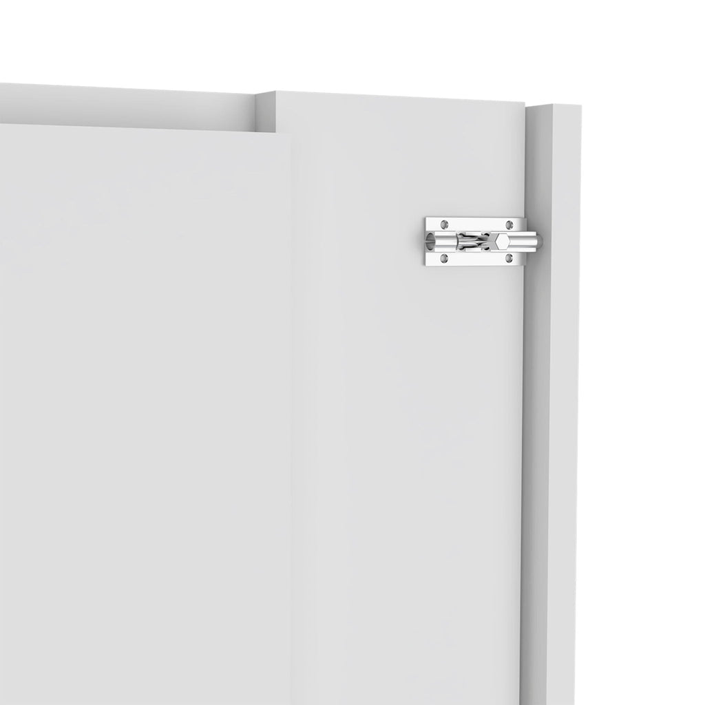 Wall Foldable Table With Multiple Shelves - White by Unique Piece Furniture
