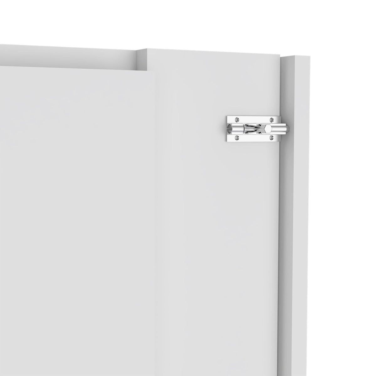 Wall Foldable Table With Multiple Shelves - White by Unique Piece Furniture