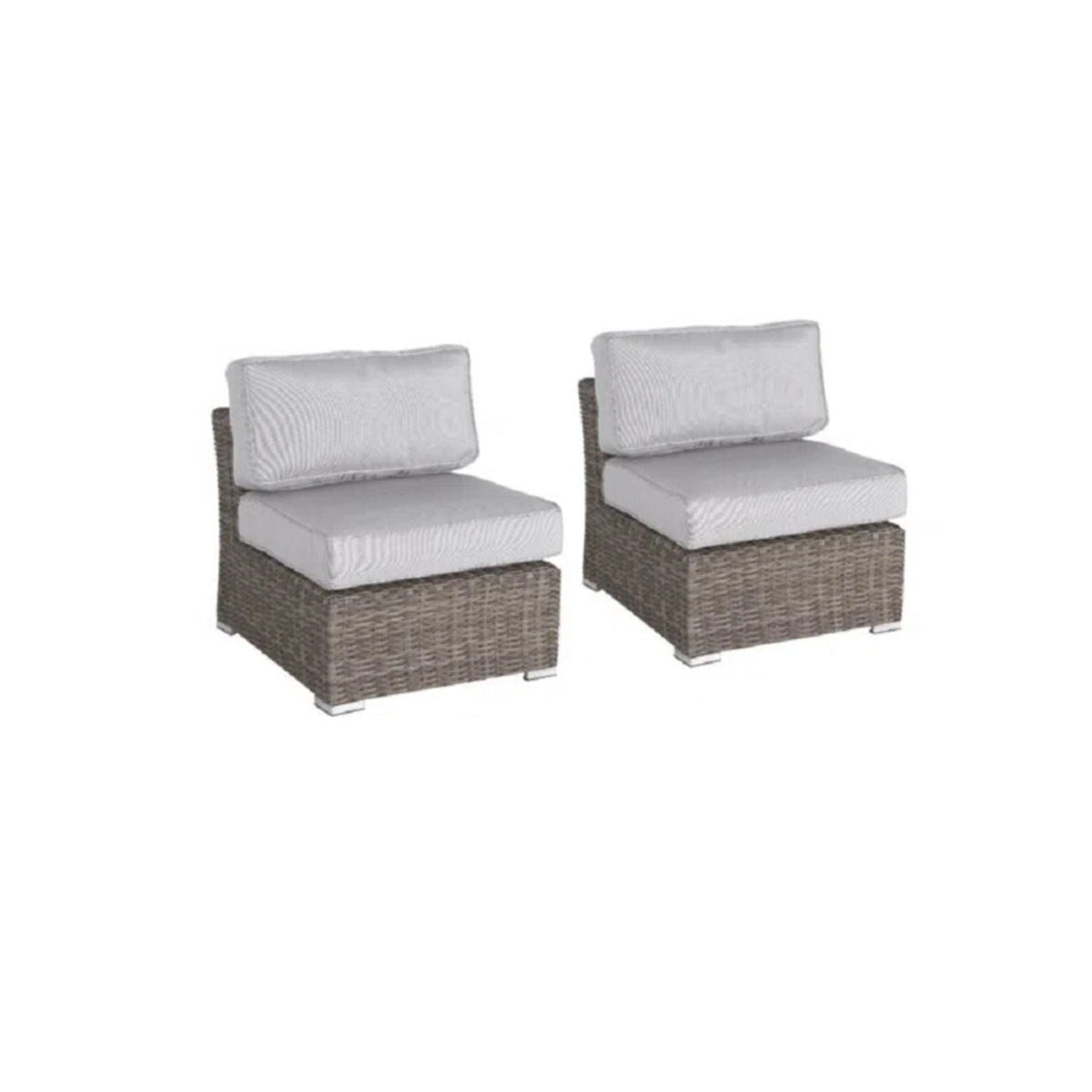Rattan Sectional Sofa Set With Cushions by Unique Piece Furniture