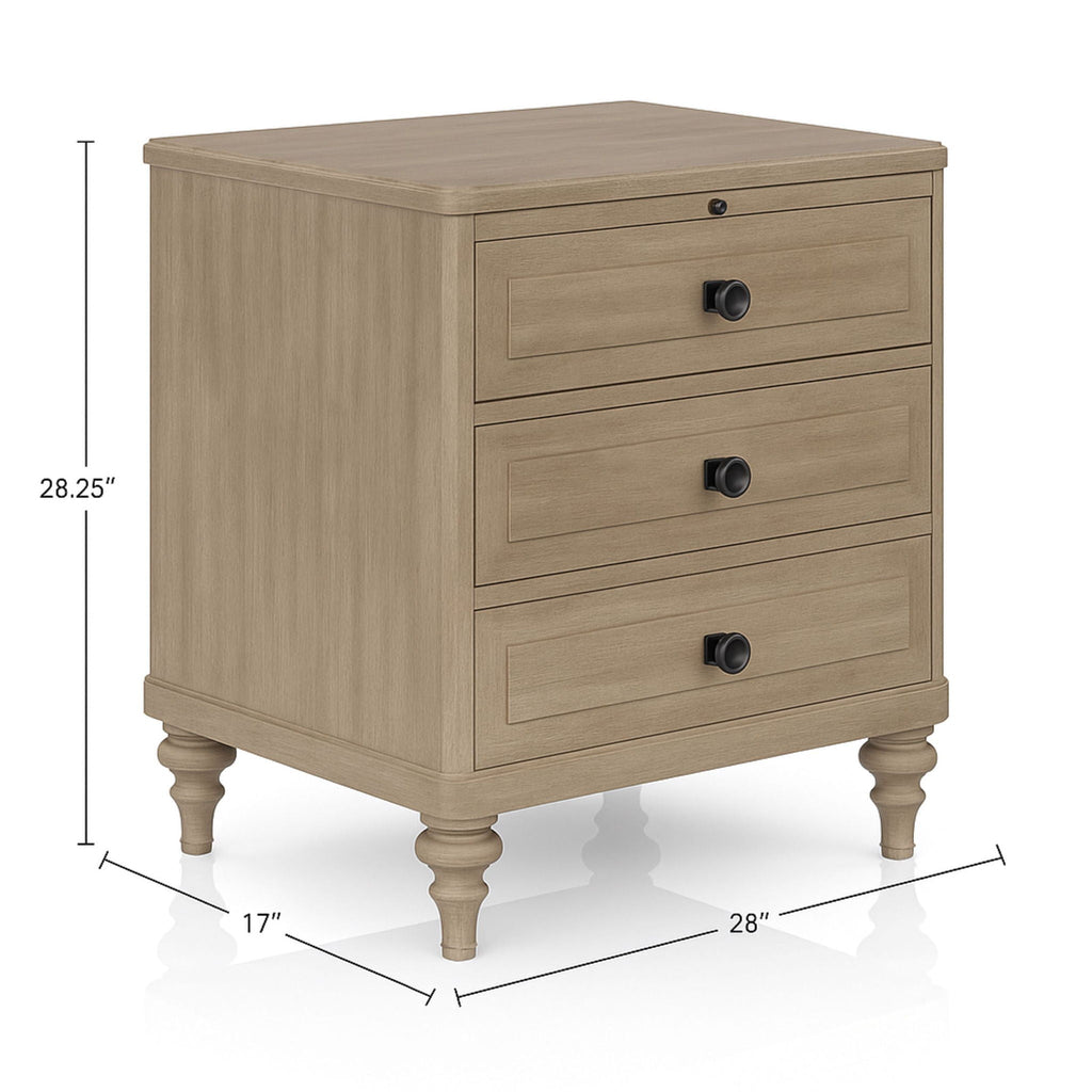 3 Drawer Nightstand - Sand by Unique Piece Furniture