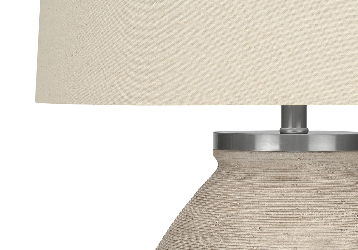 Lighting, Table Lamp, Concrete, Resin, Contemporary - Cream by Unique Piece Furniture