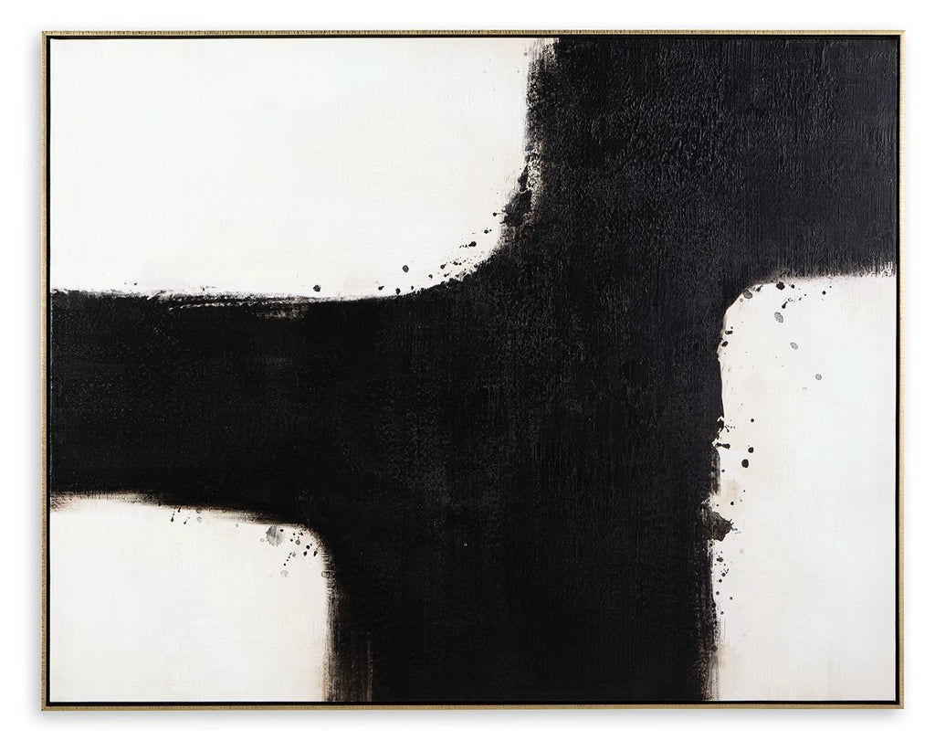 Reighlea - Wall Art - Black / White by Unique Piece Furniture