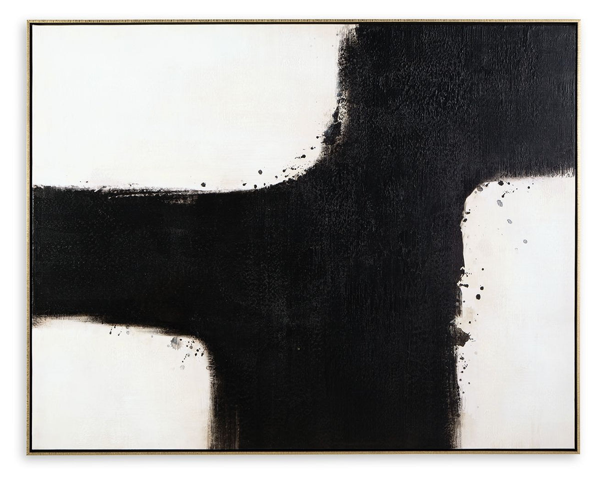 Reighlea - Wall Art - Black / White by Unique Piece Furniture