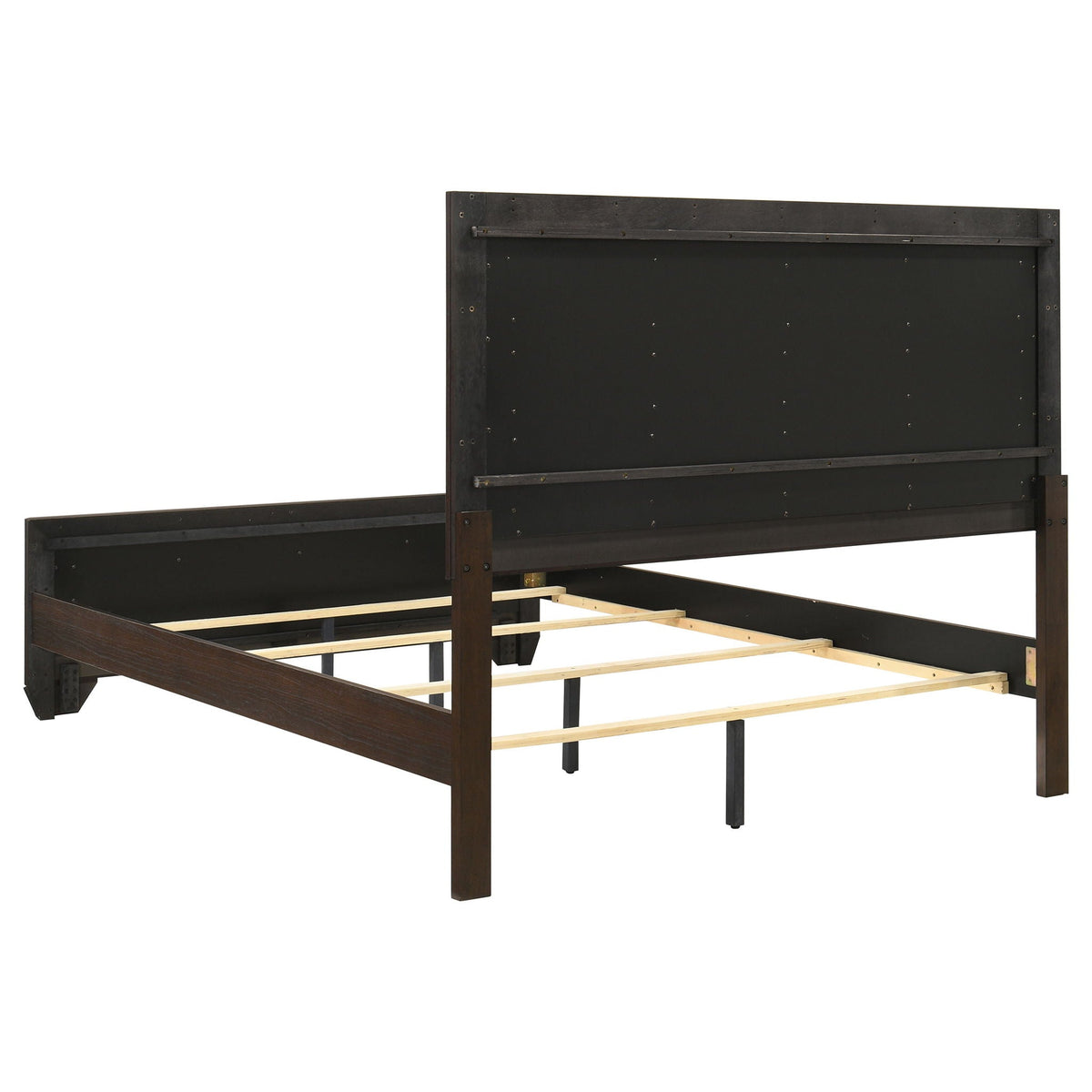 Kauffman Wood Queen Panel Bed Dark Cocoa by Unique Piece Furniture