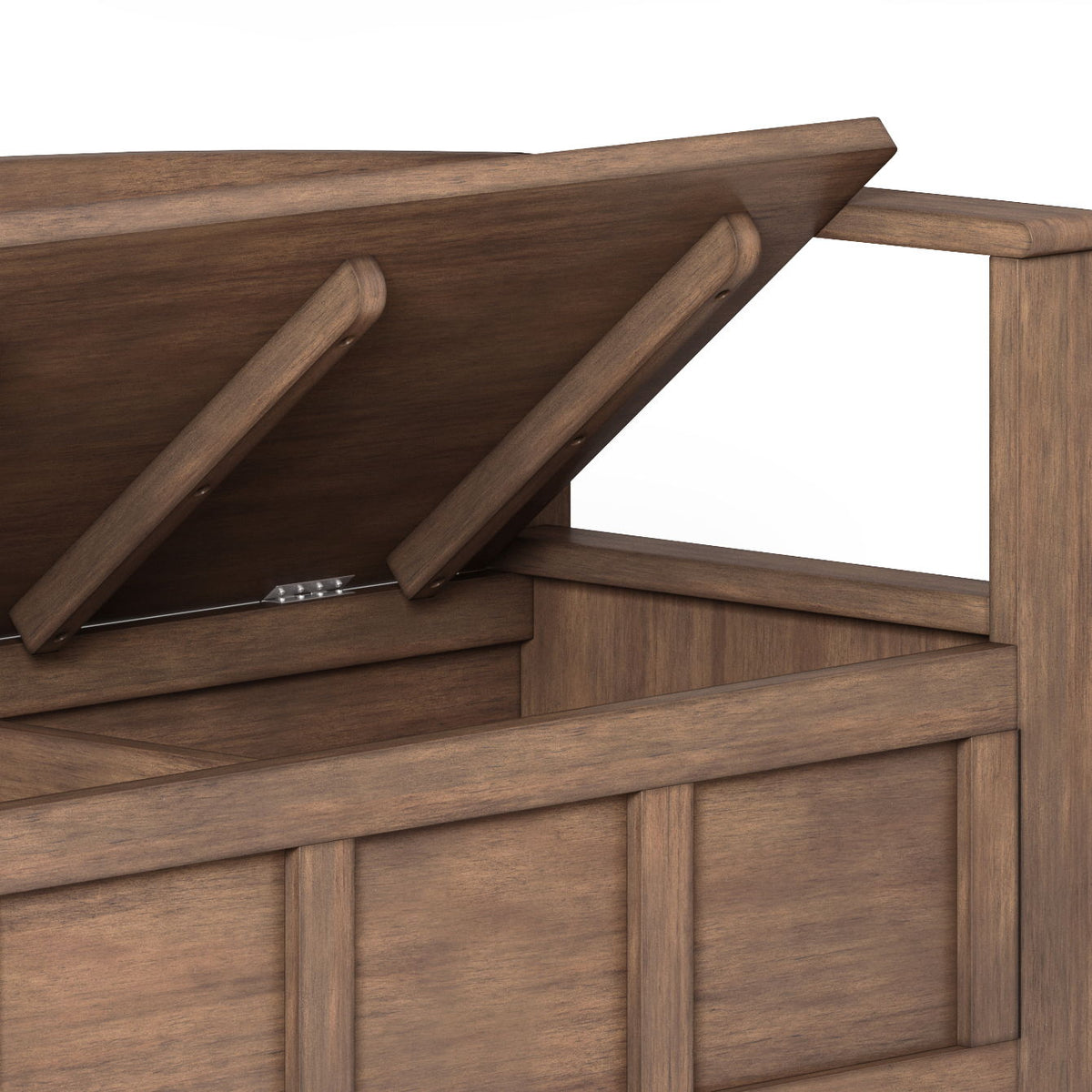 Adams - Entryway Storage Bench - Rustic Natural Aged Brown by Unique Piece Furniture
