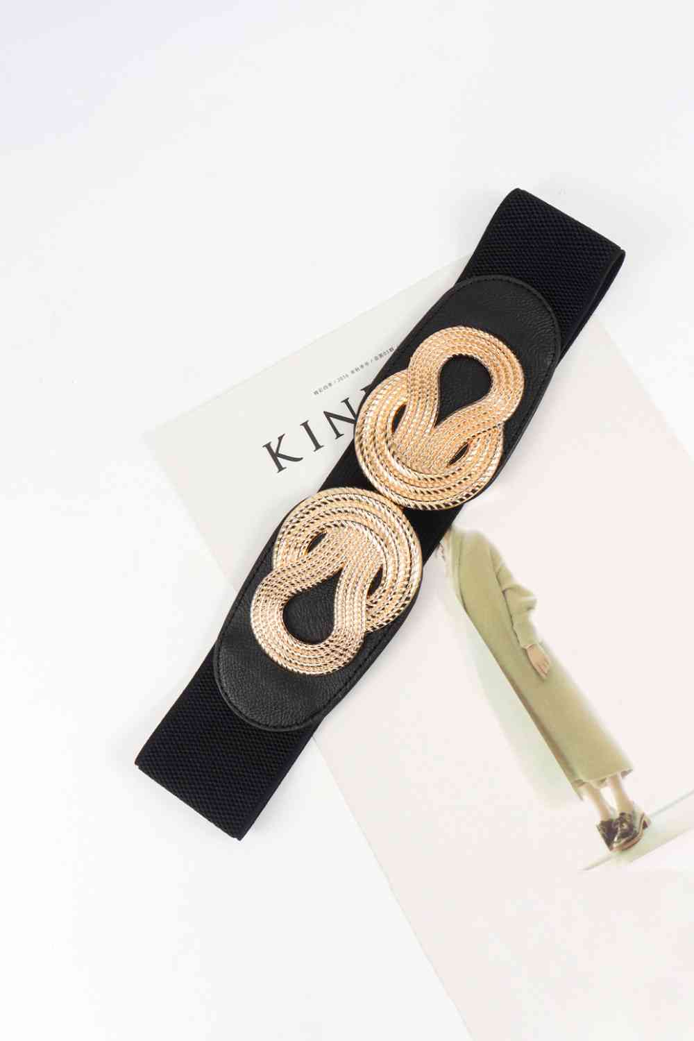 Twisted Trends Alloy Buckle Wide Belt – Stylish Adjustable Fit See size chart under “more details” by The Fashion Celestial
