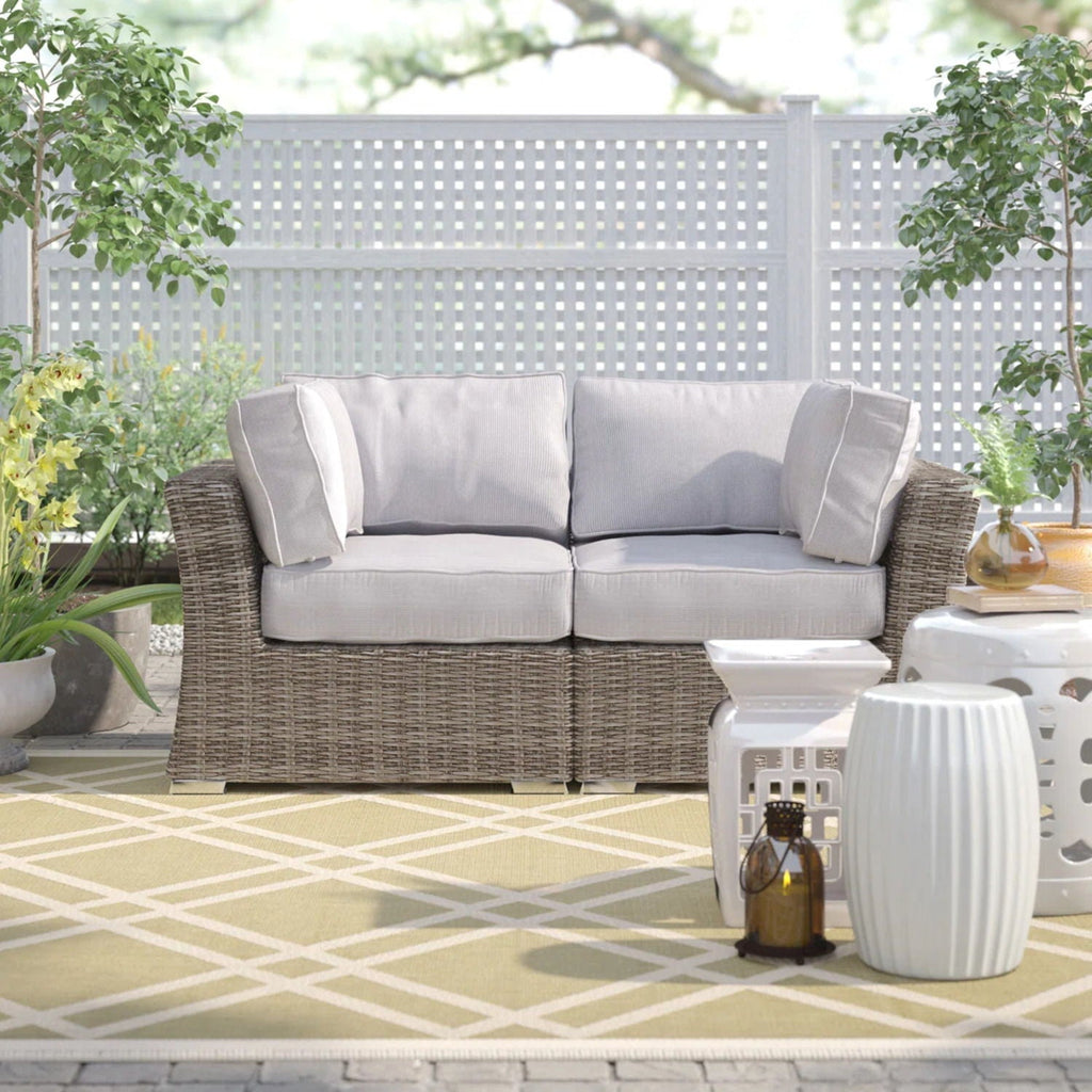 Loveseat With Cushions by Unique Piece Furniture