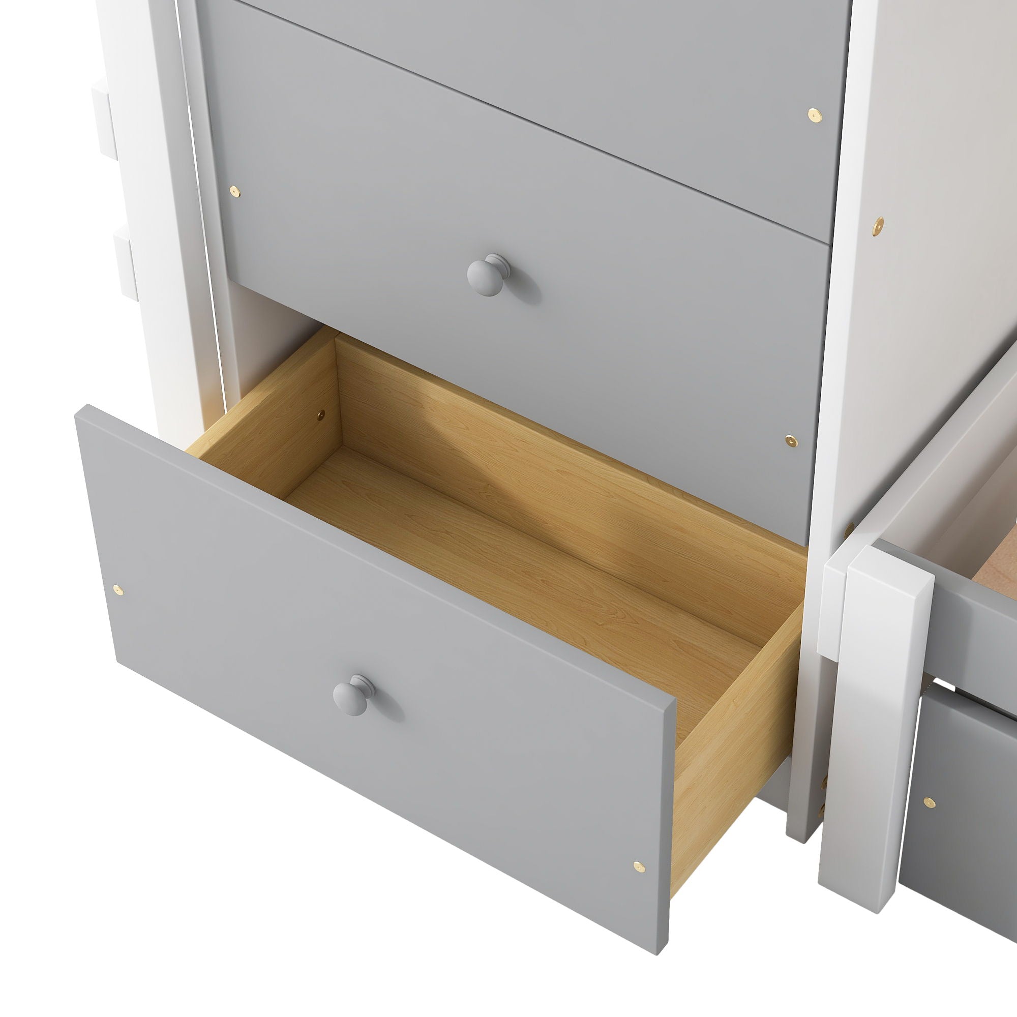 Loft Bunk Bed With Drawers And Ladder by Unique Piece Furniture