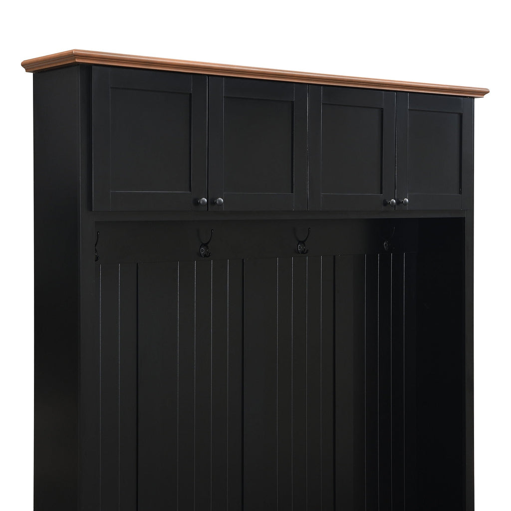 Entryway Hall Tree With Bench And Storage by Unique Piece Furniture