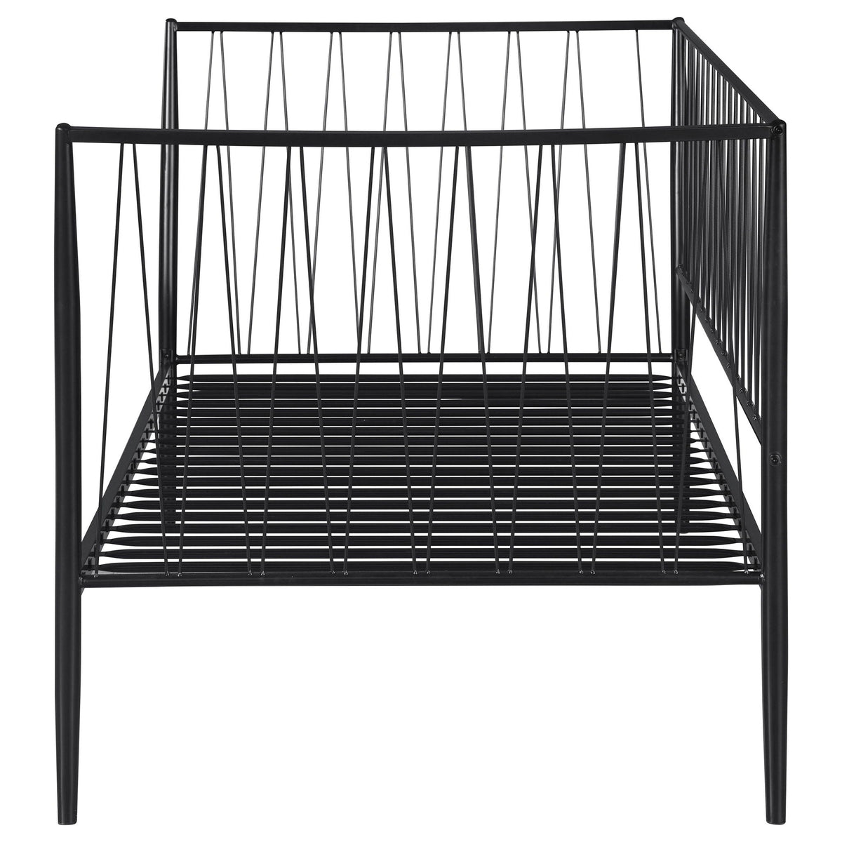 Richland Metal Twin Daybed Bed Frame Matte Black by Unique Piece Furniture