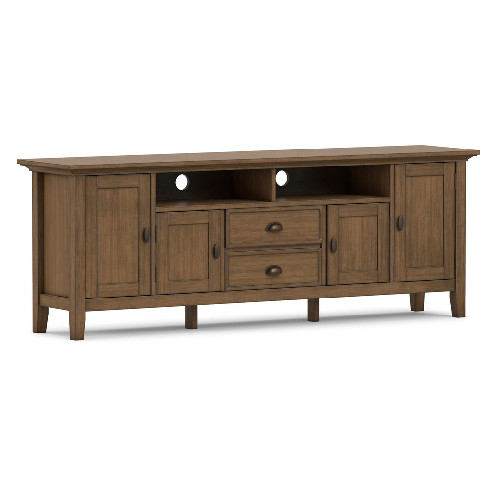 Redmond - TV Media Stand - Rustic Natural Aged Brown by Unique Piece Furniture