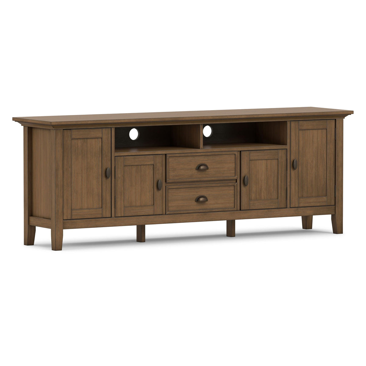 Redmond - TV Media Stand - Rustic Natural Aged Brown by Unique Piece Furniture
