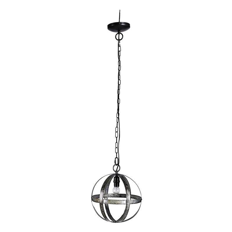 Metal Chandelier, Hanging Light Fixture With Adjustable Chain For Kitchen, Bulb Not Included - Gray by Unique Piece Furniture