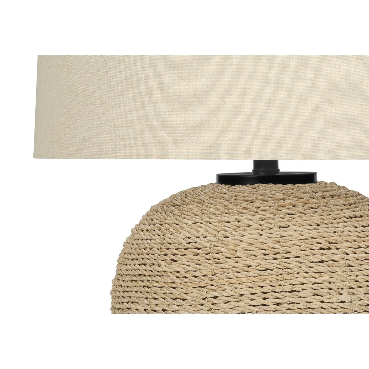 Lighting, Table Lamp, Rattan, Resin, Transitional - Beige by Unique Piece Furniture