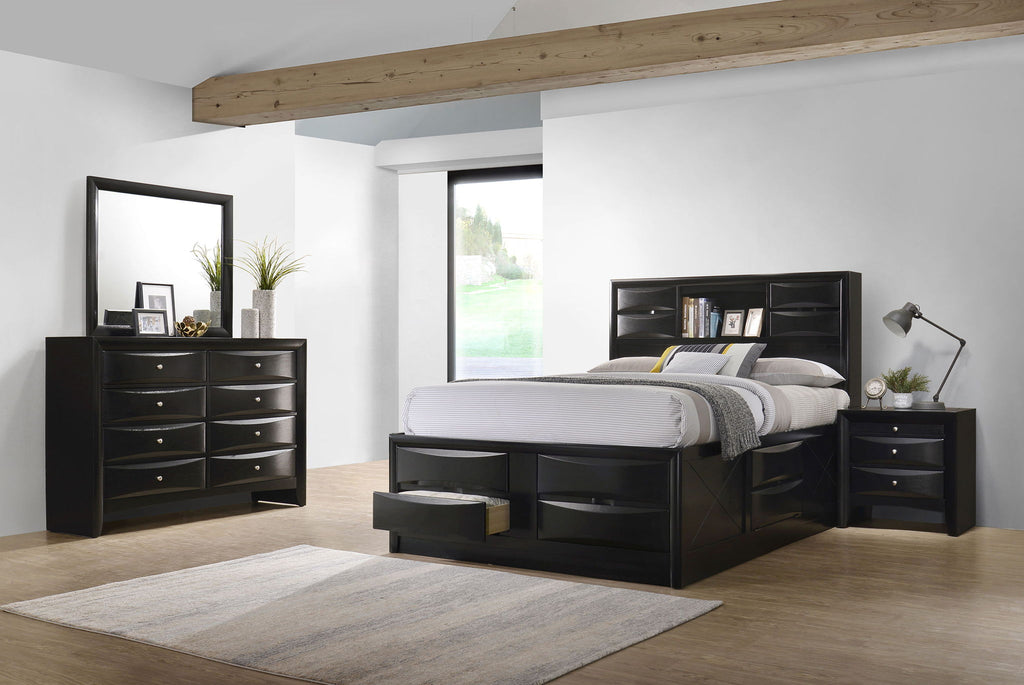 Briana 4-piece Queen Bedroom Set Black by Unique Piece Furniture