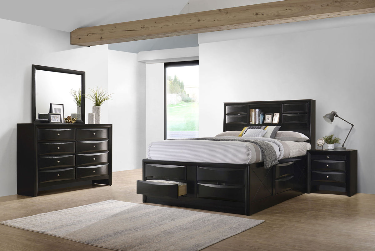 Briana 4-piece Queen Bedroom Set Black by Unique Piece Furniture