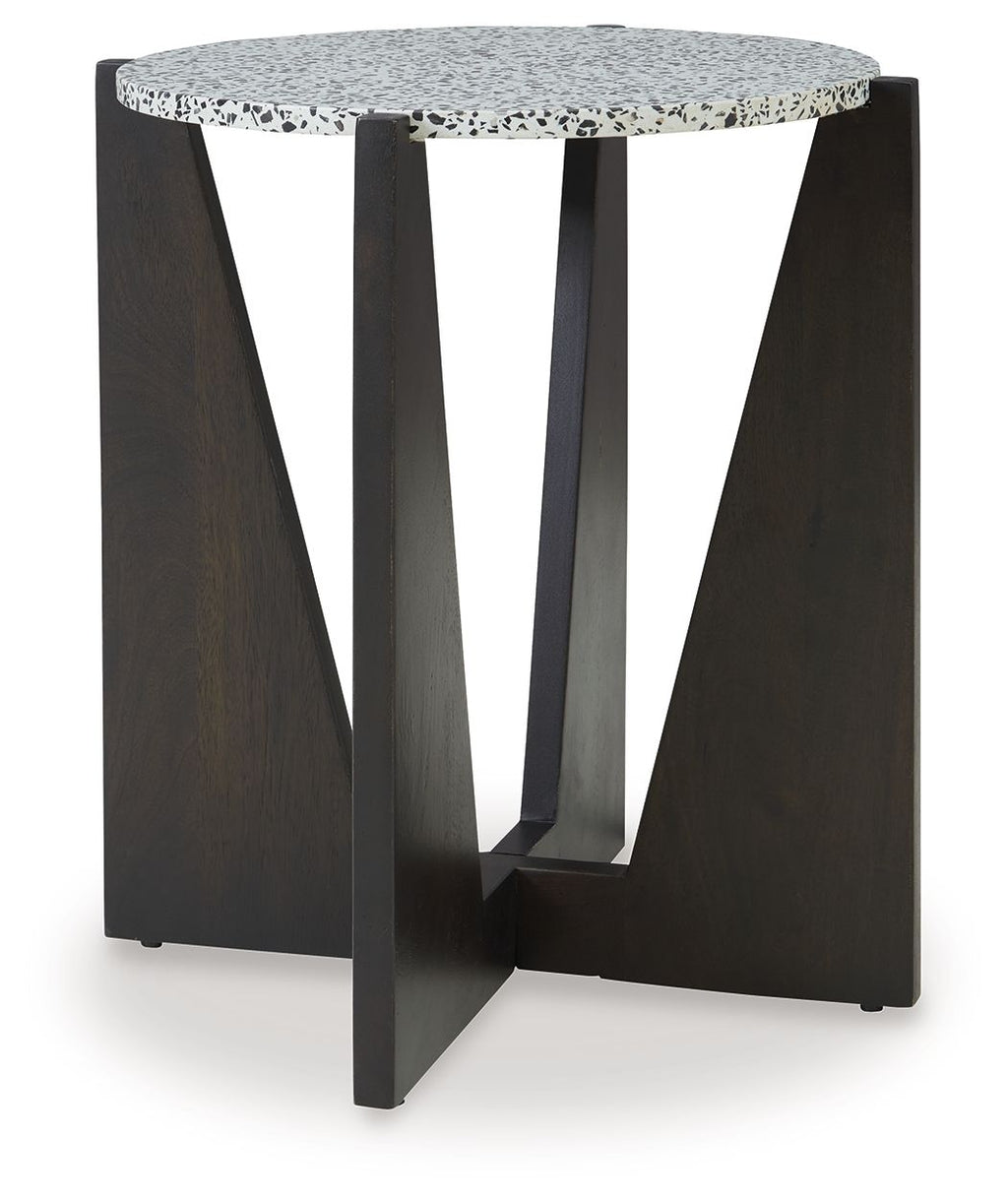Tellrich - Accent Table - Black / White by Unique Piece Furniture