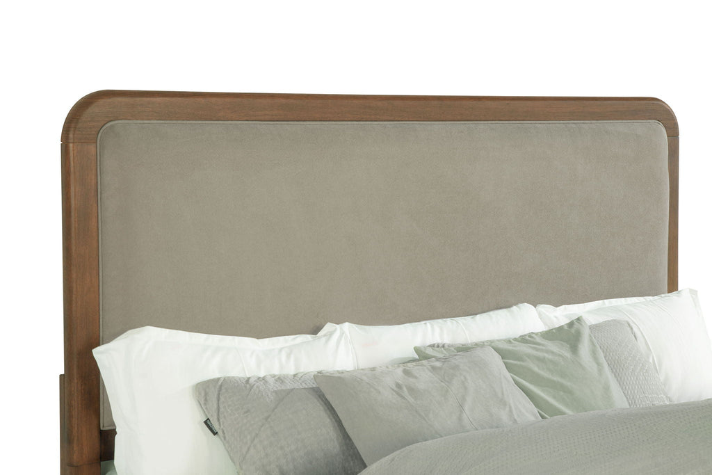 Maderia 57-inch Upholstered Queen Panel Bed Walnut by Unique Piece Furniture