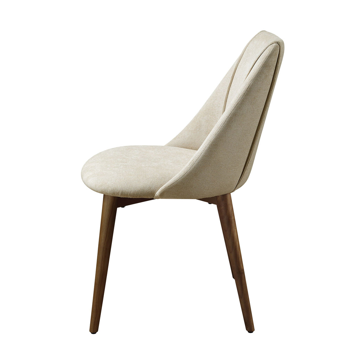 Willene - Polished Microfiber Side Chair (Set of 2) - Beige by Unique Piece Furniture