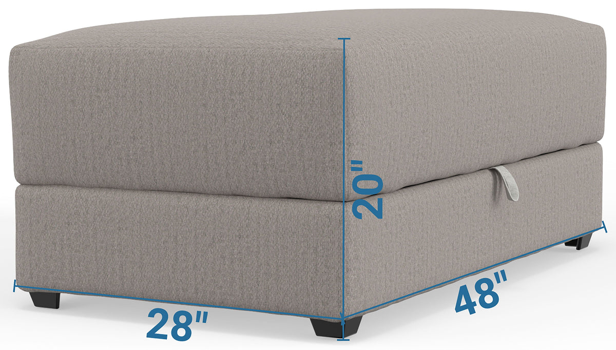 Trevor - Storage Ottoman by Unique Piece Furniture