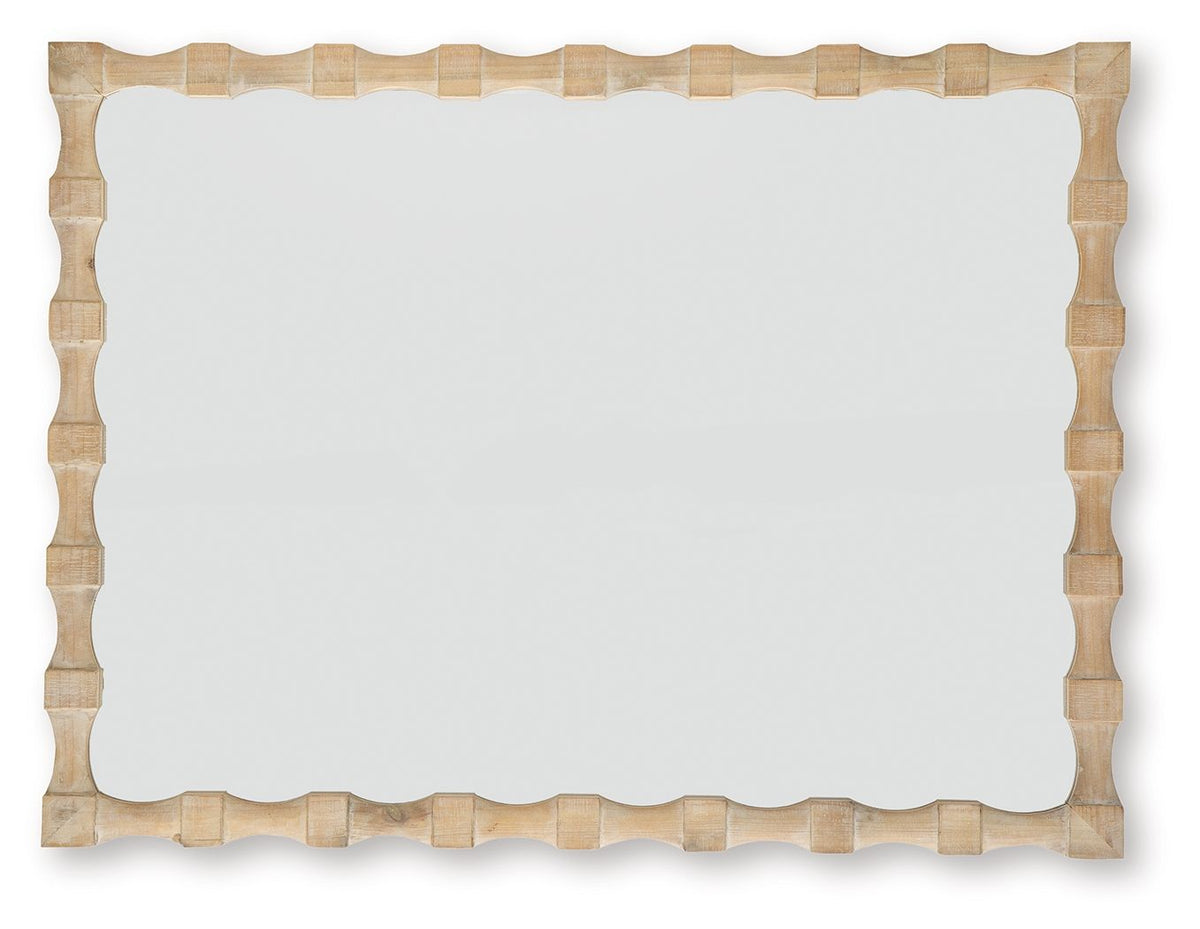 Acelmore - Accent Mirror - Light Brown by Unique Piece Furniture