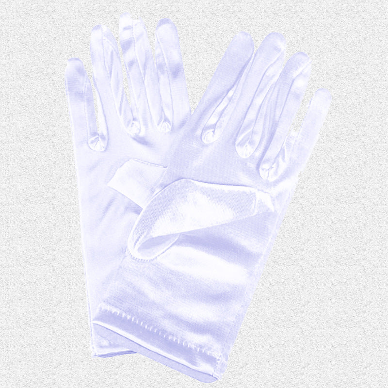 Bridal Wedding Gloves Short Satin Dress Cheongsam Gloves by My Store